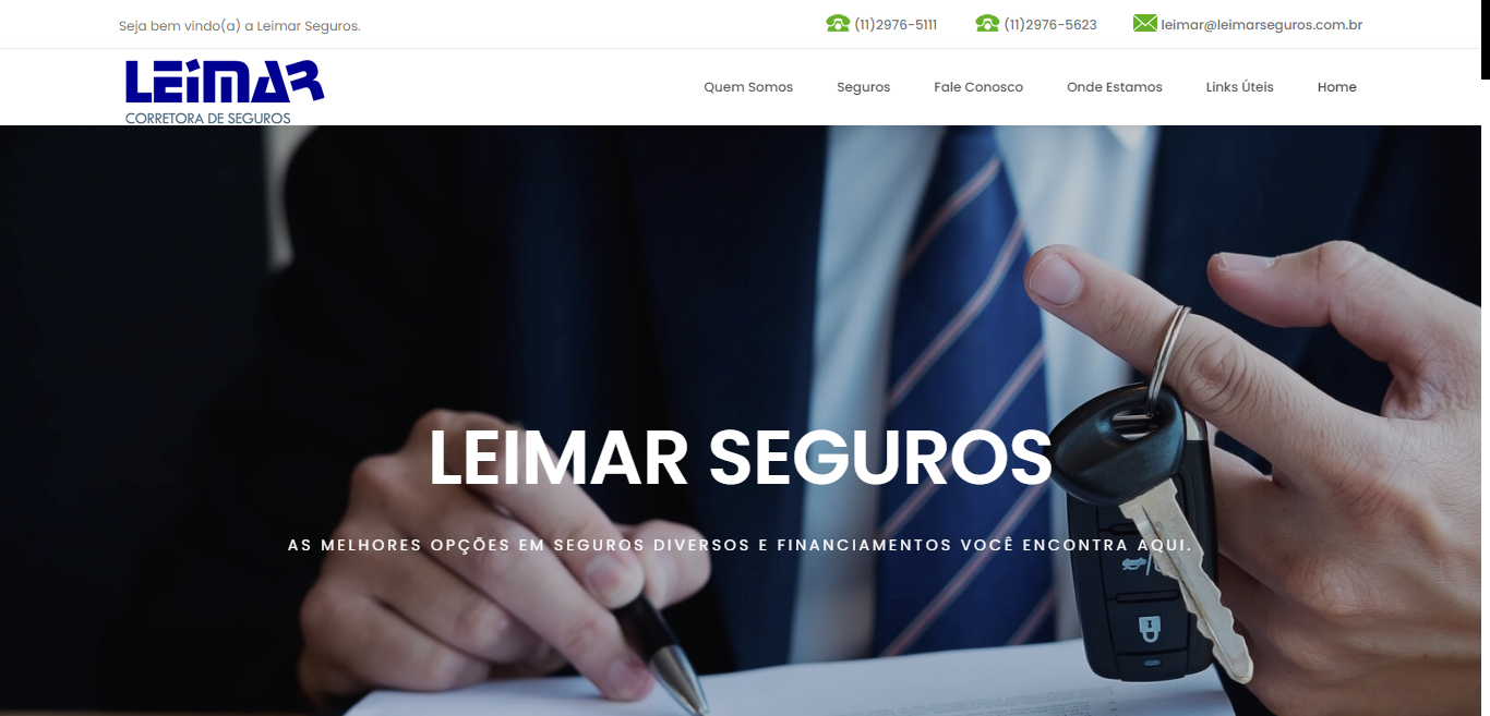 Site Leimar Seguros.